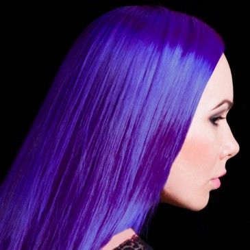 Ultra™ Violet - High Voltage® Classic Cream Formula Hair Color Manic Panic Hair Color, Blue Hair Dye, Voodoo Blue, Fantasy Hair Color, Dyed Hair Blue, Dark Blue Hair, Creative Hair Color, Black Ponytail Hairstyles, Hair Color Crazy