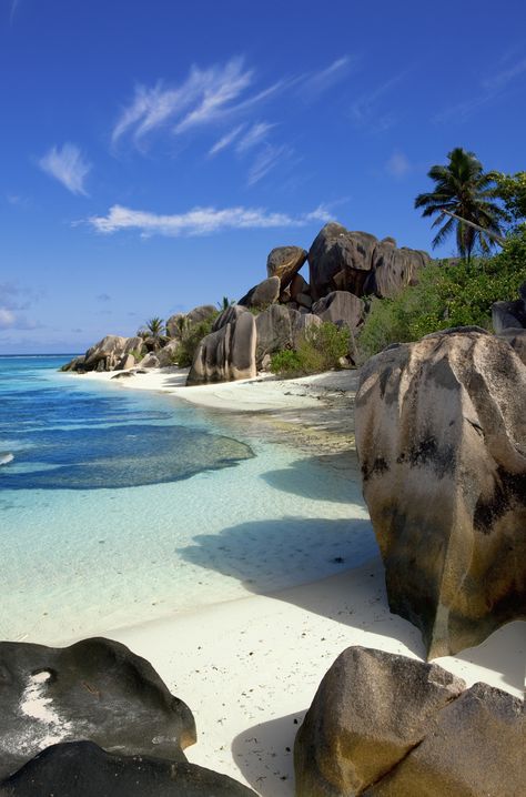 Anse Source d'Argent, Seychelles - ELLEDecor.com Ao Nang, Have Inspiration, Beaches In The World, Most Beautiful Beaches, Krabi, Pattaya, Beautiful Places To Travel, White Sand Beach, Survival Kit