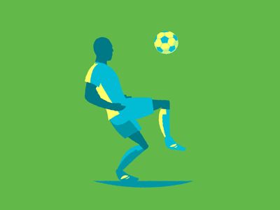 Keepie Uppie by Linn Fritz for Cub Studio Sport Gif, Football Motion Graphics, Sports Animation, Badminton Animation, Football Animation, Basketball Animation, Soccer Motion Graphics, Soccer Animation, Sports Gif