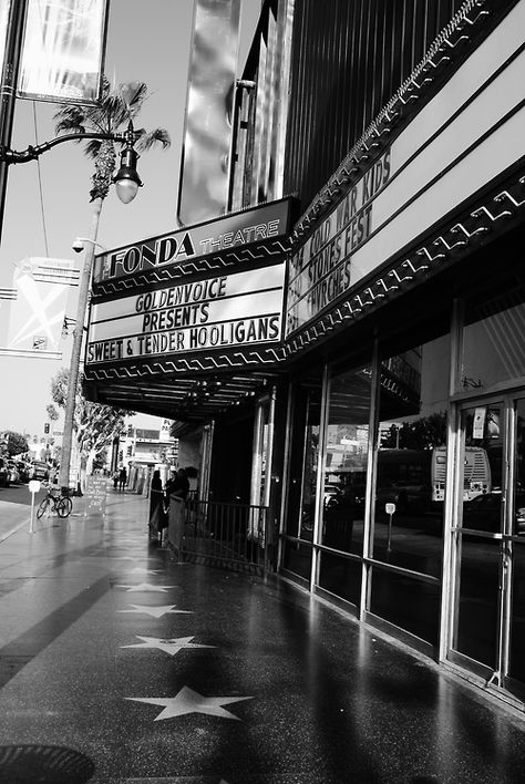 Fonda Theatre, Hollywood Night Luxe, Edge City, Cayman Island, Evelyn Hugo, Retro Photos, Black And White Photo Wall, Hollywood Theme, Hollywood Boulevard, Los Angles