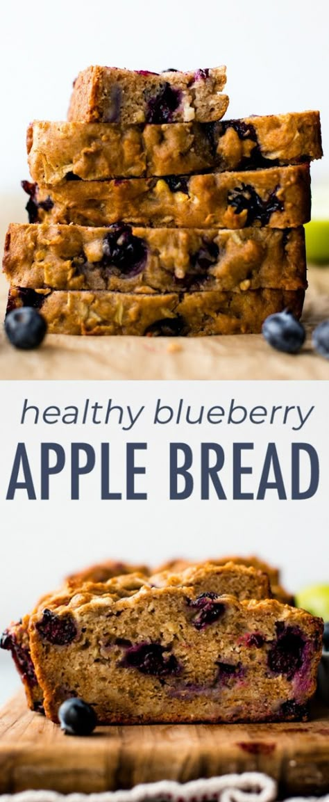 Apple Greek Yogurt, Apple Recipes Easy Healthy, Apple Recipes Healthy, Apple Blueberry, Apple Recipes Easy, Healthy Greek Yogurt, Quick Healthy Snacks, Blueberry Bread, Healthy Apple