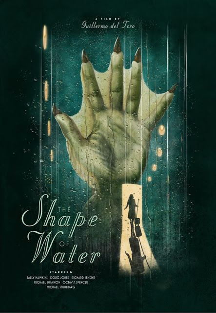 'The Shape Of Water' by Andrew Swainson. Shape Of Water Movie, Water Movie, Shape Of Water, Doug Jones, The Shape Of Water, Water Tattoo, Watch The World Burn, Punk Poster, Water Poster