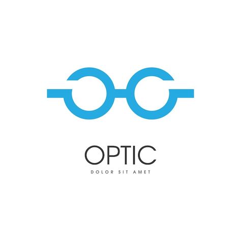 Vecteur De Logo Optique | Premium Vector #Freepik #vector #glasses-logo #lunette-vue #silhouette-logo #lunettes-opticien Glasses Logo Design, Optic Logo, Eyewear Logo, V Card, Silhouette Logo, Lab Logo, Glasses Logo, Optical Shop, Health Logo