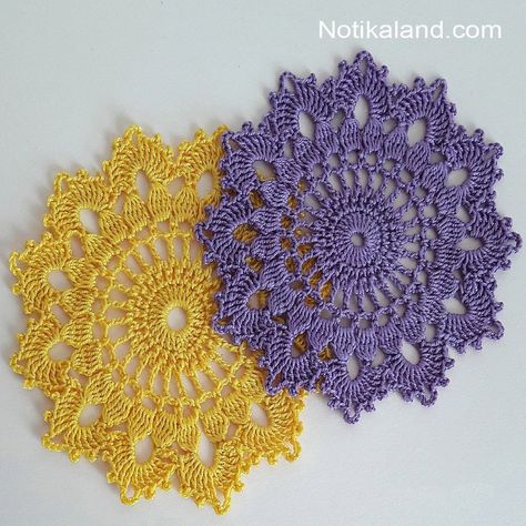 Notikaland - Crochet. Doily. Diagram.Pattern. Crochet Mini Doily, Free Crochet Doilies, Notikaland Crochet, Crochet Doilies Patterns, Mantel Redondo A Crochet, Vintage Crochet Doily Pattern, Doily Diagram, Free Doily Patterns, Crochet Oval