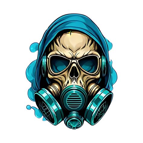 Cool Gas Mask, Typographic Tattoo, Shirts With Words, Mechanic Logo, Clan Logo, Mechanics Logo, Mask Png, Gas Mask Art, Skull Designs