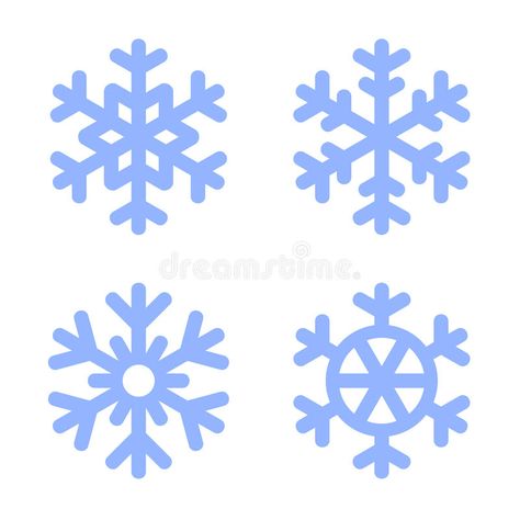 Snowflake Illustration, Christmas Snowflakes Wreath, Blue Symbol, Snow Vector, Blueprint Drawing, Simple Snowflake, Snowflake Background, Textile Texture, Blue Snowflakes