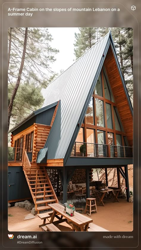 A Frame With Basement, A Frame Windows, Drvene Kuce, A Frame Interior, Dream Barndominium, A-frame Interior, Frame Windows, Frame Cabins, Rustic Front Door