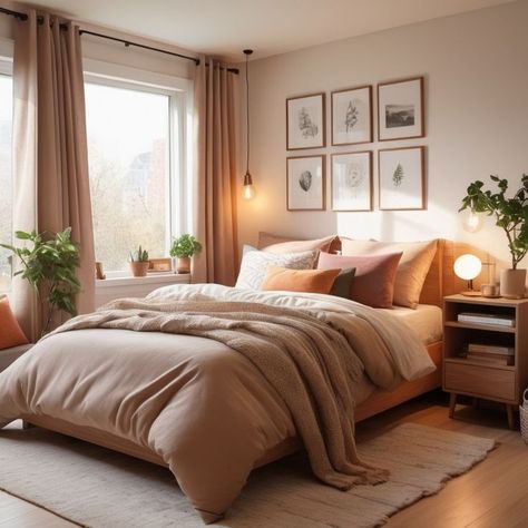 Design an elegant small bedroom sanctuary with these cozy bedroom ideas. Perfect for a luxurious and sophisticated look in limited spaces. Cosy Couples Bedroom, Cosy Double Bedroom, Cosy Romantic Bedroom, Bedroom Inspirations Apartment, Small Cosy Bedroom, Bedroom Design Apartment, Elegant Small Bedroom, Couple Bedroom Ideas Married Modern, Cute Bedroom Ideas For Small Rooms