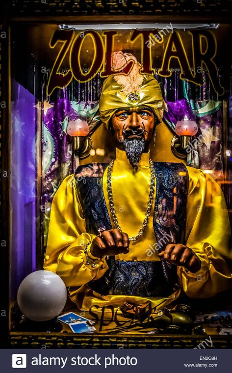 Zoltar, Fortune Teller Machine, Brighton Pier Stock Photo, Royalty Free Image: 81805965 - Alamy Fortune Teller Costume Men, Circus Fortune Teller Aesthetic, Fortune Teller Halloween Scene, Zoltar Fortune Teller, Fortune Teller Machine, Fortune Teller With Crystal Ball, Vintage Fortune Teller Game, Fortune Teller Costume, Vintage Fortune Teller