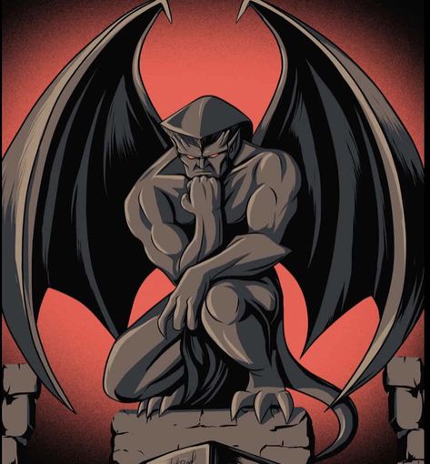 Gargoyles Tv Show, Goliath Gargoyles, Fictional Races, Gargoyles Goliath, Gargoyles Characters, Gargoyles Cartoon, 80s Cartoon Shows, Gargoyles Art, Gargoyle Tattoo