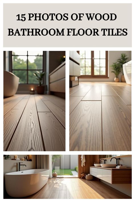 15 Photos of Wood Bathroom Floor Tiles Wood Laminate Flooring Bathroom, Rustic Bathroom Flooring Ideas Tile, Dark Wood Bathroom Floor, Wood Porcelain Tile Floor, Wood Look Bathroom, Wood Tile Shower Ideas, Wood Bathroom Floor, Bathroom Floor Tiles Ideas, Bathroom Design Wood