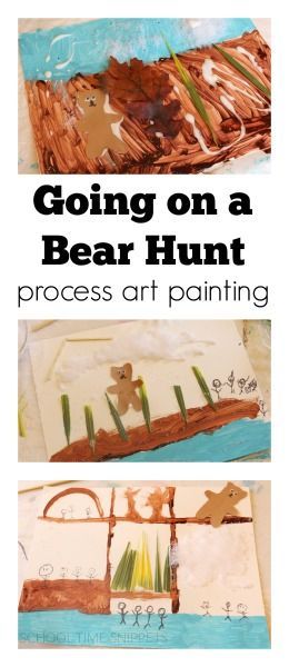 Child-led process art painting inspired by one of our favorite storybooks, Going on a Bear Hunt Process Art For Preschoolers, November Themes, Process Art Preschool, Art For Preschoolers, Early Reading Activities, Going On A Bear Hunt, Bear Hunt, Preschool Language, Art Activities For Toddlers