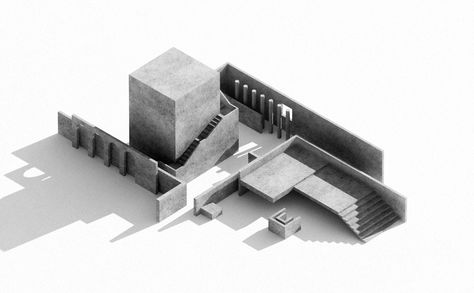 Architecture From a Dream on Behance Koshino House, Architecture Concept Diagram, Architectural Model, Arch Model, Concept Diagram, Architecture Graphics, Architecture Concept Drawings, Architecture Rendering, Diagram Architecture