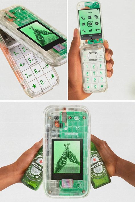 The Boring Phone is a Limited Edition Translucent Flip Phone that is HMD Global's Retro-Inspired Device Promoting Digital Detox. Learn More! Concept Phones, Minimalist Phone, Engagement Events, Digital Detox, Flip Phone, Flip Phones, A Nightmare, Yanko Design, Phone Design