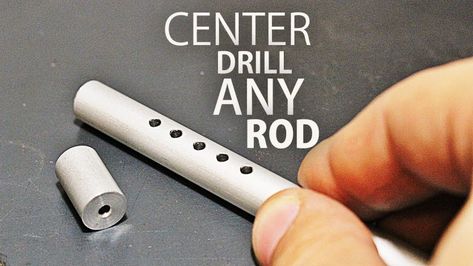 Center drilling into a metal rod may not seem that complicated. All you have to do is drill a hole, right? Well I can tell you from experience, it’s almost impossible to get it right. From trying to keep the drill centered directly in the middle of the rod, to ensuring the drill is... Basic Woodworking, Woodworking Lathe, Woodworking Cabinets, Wood Turning Lathe, Woodworking Clamps, Woodworking Projects For Kids, Woodworking For Kids, Woodworking Workbench, Set Ideas