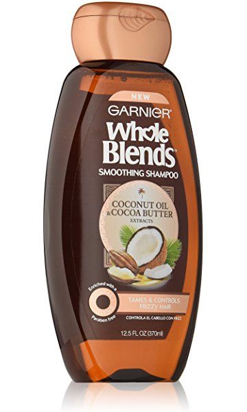 Garnier Whole Blends Shampoo with Coconut Oil & Cocoa Butter Extracts, 12.5 fl. oz. Whole Blends Shampoo, Garnier Whole Blends, Control Frizzy Hair, Hair Formula, Whole Blends, Tropical Fragrance, Butter Extract, Sulfate Free Shampoo, Moisturizing Shampoo