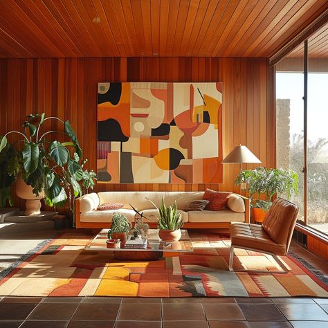 Unlock The Secrets To Creating The Ultimate 70s Inspired Living Room - Edward George Mid Century Living Room Art, 70s Home Decor Modern, Victoria Furniture, 70s Inspired Living Room, 70s Living Room Decor, 70s Living Room, 70s Interior Design, 70s Interior, Mid Century Modern Interior Design