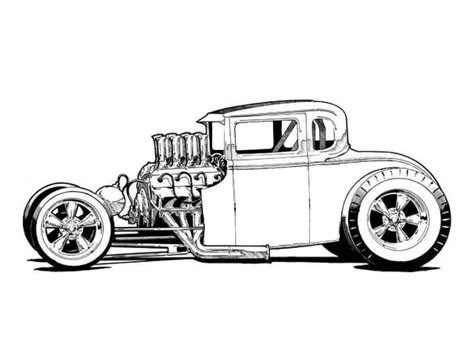 Mobil Off Road, Hotrod Art, Cartoon Car Drawing, Cars Coloring, Ed Roth, Hot Rod Art, Cartoon Cars, Cool Car Drawings, Automotive Artwork