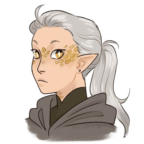 Aarocockra Dnd Art, Dnd Snake People, Dnd Dragon Sorcerer, Dnd Genasi Character Design, Sorcerer Dnd Character Design, Dnd Half Dragon, White Haired Woman Art, Draconic Sorcerer Aesthetic, Dnd Sorcerer Character Design