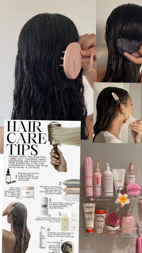 Hair Care Routine🧼 Hair Care Routine Aesthetic, 2025 Habits, Hair Self Care, Scalp Health, Shower Time, Rosemary Oil, Stimulate Hair Growth, Curly Hair Care, 2025 Vision