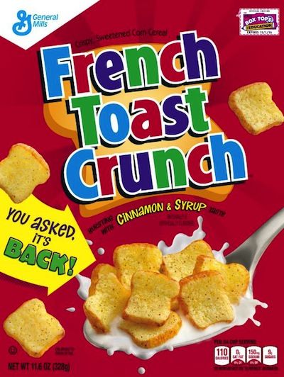 2000s Food, French Toast Crunch, Discontinued Food, Corn Cereal, Crunch Cereal, General Mills, Breakfast Cereal, No Cook Meals, Pops Cereal Box