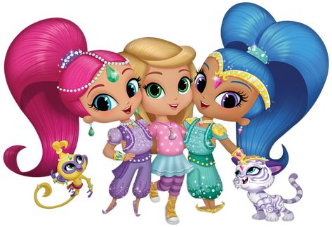 Shine Background, Shimmer And Shine Cake, Shimmer And Shine Characters, Shimmer Y Shine, Shimmer Wallpaper, Puppy Coloring Pages, Wallpaper Project, Muppet Babies, Shimmer Shine