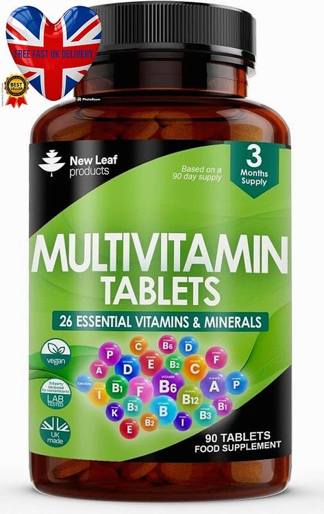 Natural Immune Support, Multivitamin Tablets, Vegan Vitamins, Vitamin F, Calcium Vitamins, Energy Supplements, Vitamin B Complex, Pantothenic Acid, Vitamin K