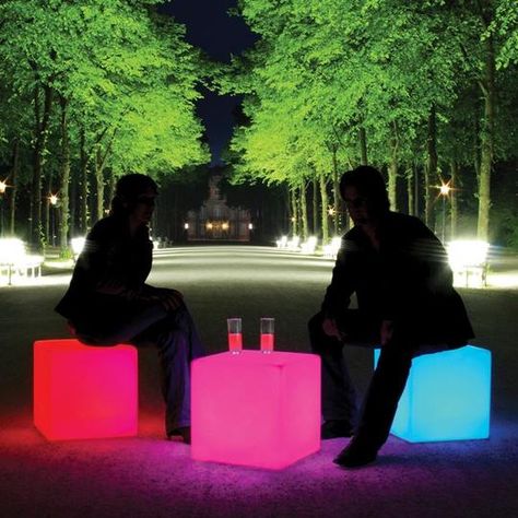 Check out our fabulous range of designer outdoor lighting. Shop now at limelace.co.uk! Nightclub Tables, Cube Seat, Led Cube, Cube Side Table, Felt Cushion, Cube Table, New Toilet, Outdoor Cafe, Cube Light