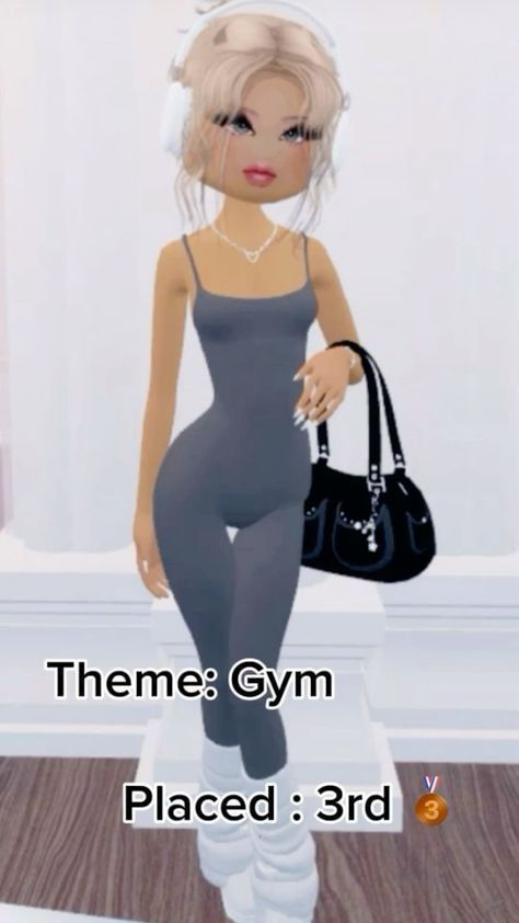 Dress To Impress Gym Theme, Gym Dress To Impress Outfit, Gym Dress To Impress, Fitness Dress To Impress, Dresstoimpress Outfits, Villain Dresses, Baddie Dresses, Gym Dress, Fancy Dress Code