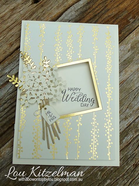 Stampin Up Wedding Cards, Wedding Shower Cards, Anniversary Cards Handmade, Wedding Cards Handmade, Card Crafts, Elegant Cards, Wedding Anniversary Cards, Engagement Cards, Kirigami