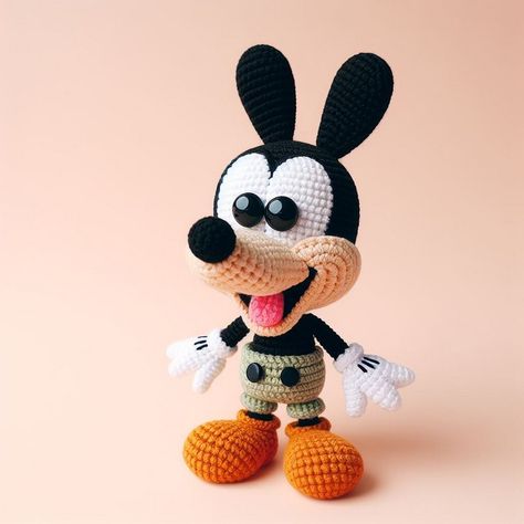 Crochet Cute Goofy Amigurumi Pattern Free Free Cartoon Crochet Patterns, Crochet Goofy Pattern, Crochet Goofy Hat Pattern Free, Max The Dog Crochet Pattern Free, Crochet Mickey Head Free Pattern, Goofy Dog, Playful Decor, Basic Crochet Stitches, Dog Pattern