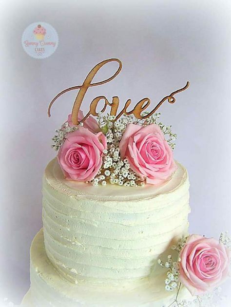 Wedding Cake With Fresh Flowers, Birthday Cake Roses, Cake With Fresh Flowers, Cake Rose, Fresh Flower Cake, Buttercream Wedding Cake, Cake Designs Birthday, Sugar Art, 18th Birthday