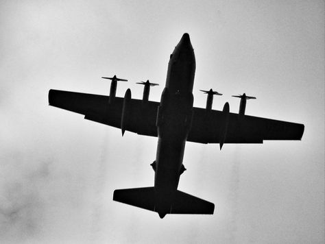 https://flic.kr/p/Gk6Wzg | Lockheed C-130 Hercules | Directly Overhead | This shot reminds me of old aircraft identification cards. This National Air Guard Hercules was doing touch & go landings at nearby Dobbins ARB and I grabbed a few shots. Liked this one the most. It is only cropped at the sides. Does anyone know what those pointy outy things are the rear fuselage are!? I am puzzled. C-130 Tattoo, C130 Hercules Tattoo, C130 Tattoo, Airborne Tattoos, Old Aircraft, Ironman Tattoo, Hercules Tattoo, Ac 130 Gunship, Iron Man Tattoo