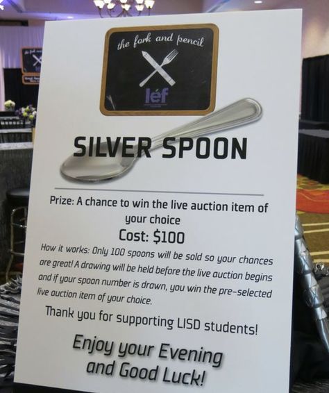 Live Auction Ideas, Live Auction Items, Auction Ideas, Silver Spoon, Silver Spoons, Auction Items, Non Profit, It Works, Cards Against Humanity