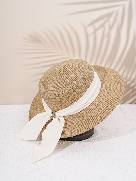 Scarf Decor, Bridal Shoes Low Heel, Popular Hats, Summer Hats Beach, Hat Decoration, Twilly Scarf, Summer Hats For Women, Elegant Hats, Holiday Bag