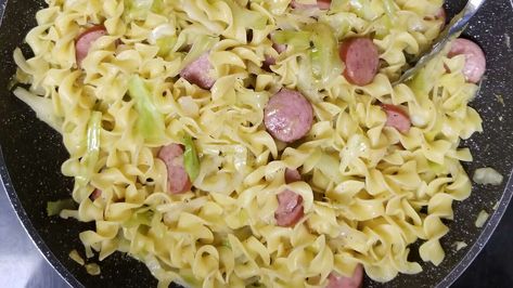 Polska Kielbasa with Cabbage and Egg Noodles | Allrecipes Keilbasa And Cabbage, Polska Kielbasa, Egg Noodle Recipes, Cabbage And Noodles, Kielbasa Recipes, Cabbage Head, Kielbasa, Healthy Dinners, Egg Noodles