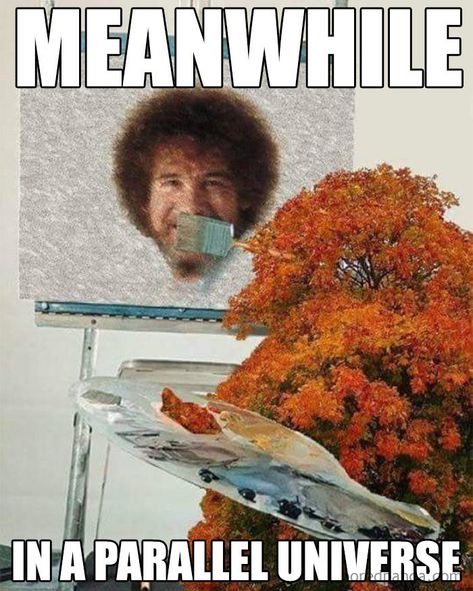 Funny-Bob-Ross-Memes In Soviet Russia Jokes, Bob Ross Funny, In Soviet Russia, Meanwhile In Russia, Bob Ross Paintings, Best Funny Photos, Russian Memes, Funny Pictures For Kids, 웃긴 사진