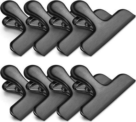 Amazon.com : Bag Clips, Heavy Duty Stainless Steel Chip Clips, 8 Pack Food Bags Clamp Great for Kitchen Office to Seal Coffee Bags, Paper Sheets - Pack of 8 : Office Products Vegetable Bag, Home Must Haves, Chip Clips, Kitchen Fridges, Coffee Bags, Food Clips, Food Storage Bags, Plastic Clips, Documents Organization