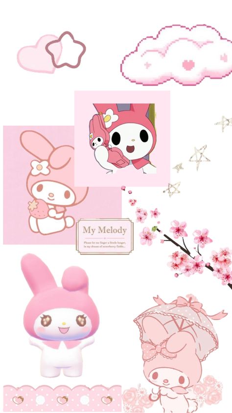 𝓜𝔂 𝓜𝓮𝓵𝓸𝓭𝔂 💗💗 Collage Wallpaper, My Melody, Collage