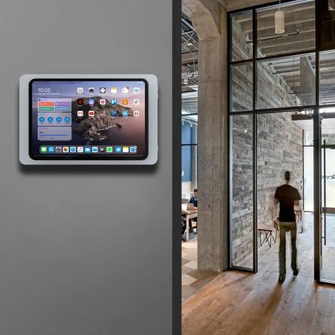 A wall-mounted tablet charging station is a device designed to conveniently charge multiple tablets or other mobile devices while mounted on a wall. It provides a centralized location for charging, allowing users to access their devices easily while keeping them organized and secure. Tablet Charging Station, Ipad Wall Mount, Tablet Wall Mount, Ipad Holder, Ipad Stand, Save Room, Wood Pendant Light, Devices Design, Portable Charger