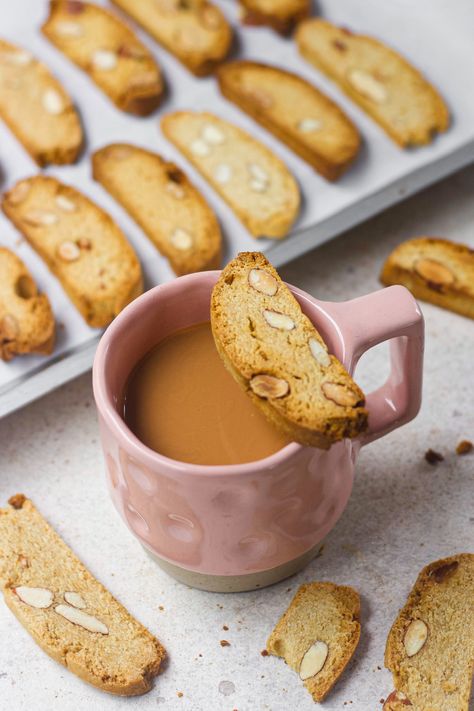 EGGLESS ALMOND BISCOTTI - Bake with Shivesh Eggless Vanilla Sponge Cake, Bake With Shivesh, Almond Biscotti Recipe, Egg Free Cookies, Chocolate Fudge Frosting, Eggless Cake Recipe, Eggless Desserts, Mango Cake, Fudge Frosting