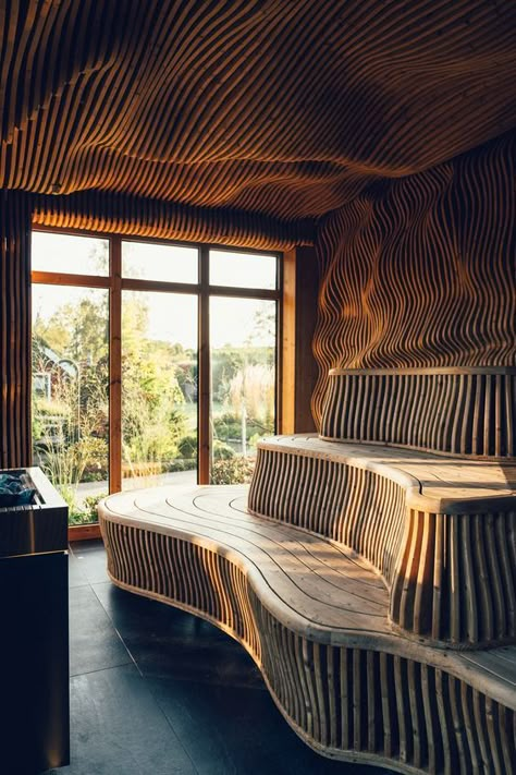 Sauna Diy, Sauna House, Sauna Design, Sauna Room, Relaxation Room, Spa Design, Organic Design, Home Spa, Hotel Spa