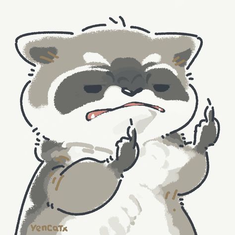 Toast The Raccoon, Raccoon Drawing, Raccoon Art, 강아지 그림, Cute Raccoon, 캐릭터 드로잉, Kawaii Animals, Racoon, Cute Little Drawings