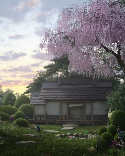 ArtStation - GHIBLI SAMURAI HOUSE Samurai House, R Wallpaper, Google Image Search, Art Magazine, Header Image, Community Engagement, Magazine Art, Pictures Of You, Roleplaying Game