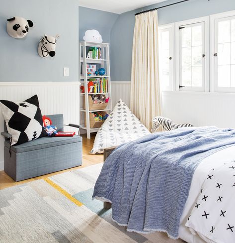 Pay Attention to the Floor Cottage Tudor, Modern Bunk Beds, Boy Toddler Bedroom, Big Boy Bedrooms, Toddler Boys Room, Emily Henderson, Kids Room Organization, Boys Bedroom Decor, Kids Bedroom Sets