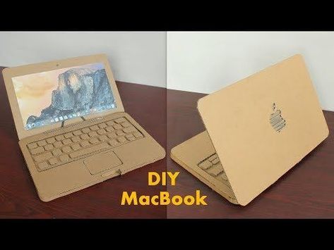 How to Make Apple Laptop With Cardboard at Home - DIY Laptop for Kids - YouTube Laptop Diy, Apple Notebook, Laptop Screen Repair, Carton Diy, Cardboard Diy, Teachers Day Card, Art Activities For Toddlers, Diy Laptop, Cardboard Toys