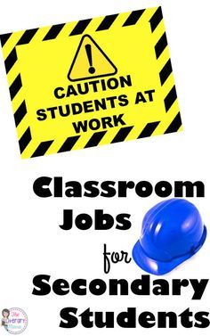 Giving classroom jobs to middle school and high school students allows them to… Classroom Economy, Class Jobs, Secondary Classroom, Sense Of Belonging, Student Jobs, High School Classroom, High School Science, Classroom Jobs, Middle School Classroom