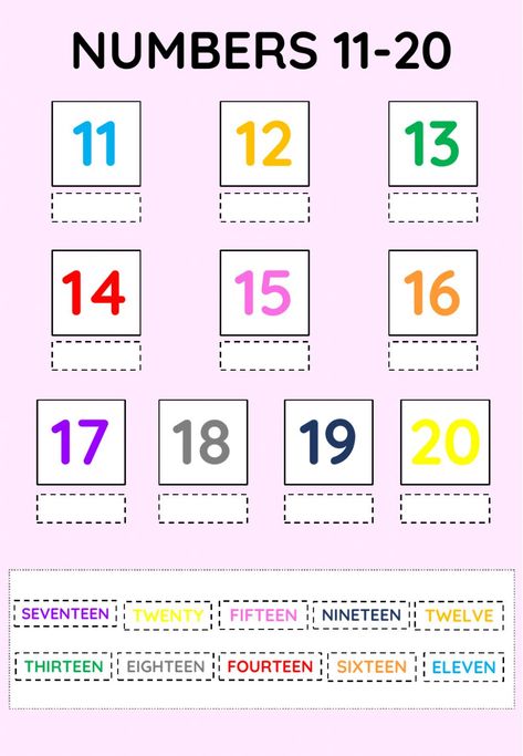 Number 11-20 Activities, Learning Numbers 11-20 Activities, Numbers 11 20 Kindergarten, 11 To 20 Number Names, Number Names 11 To 20 Worksheet, Number 11-20 Worksheets, 11-20 Number Activities, Numbers 11 20 Worksheets Preschool, Numbers 11-20 Activities