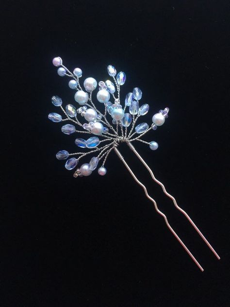 Excited to share this item from my #etsy shop: Wedding hair pin bridal hair adornment Christmas hair pin pearl hair piece silver blue hair adornment bridesmaid gift silver branch hair pin Christmas Wedding Hair, Blue Hairpin, Pearl Hairpiece, Silver Blue Hair, Blue Hair Pins, Pearl Hair Piece, Hair Piece Wedding Hair, Bridal Hair Pins Pearl, Bridal Hair Pin