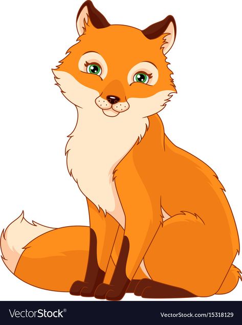 Fox Royalty Free Vector Image - VectorStock 9 Tailed Fox Art, White Fox Art, Arctic Fox Art, 9 Tailed Fox, Red Fox Art, Fox Vector, Orange Cartoon, Mermaid Vector, Fox Artwork